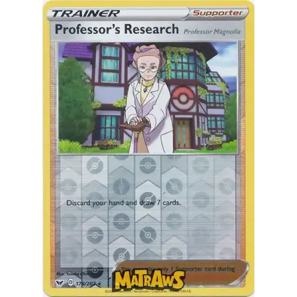 (178/202) Professor's Research - Reverse Enkeltkort Sword & Shield 