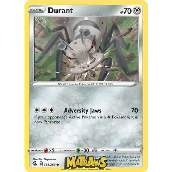 (184/264) Durant Enkeltkort Fusion Strike 