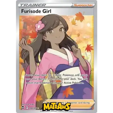 (190/195) Furisode Girl - Full Art Enkeltkort Silver Tempest 