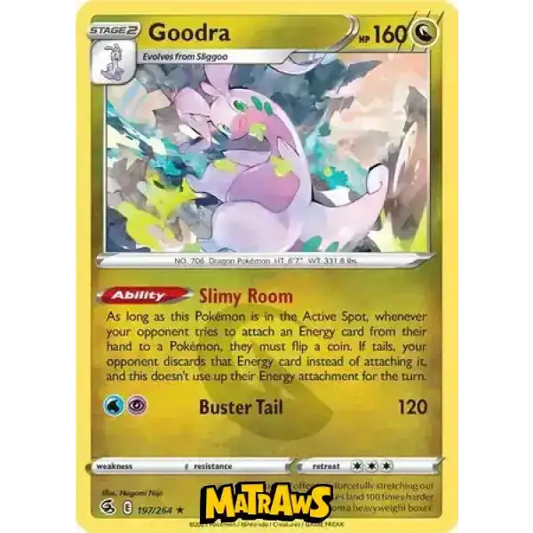 (197/264) Goodra Enkeltkort Fusion Strike 