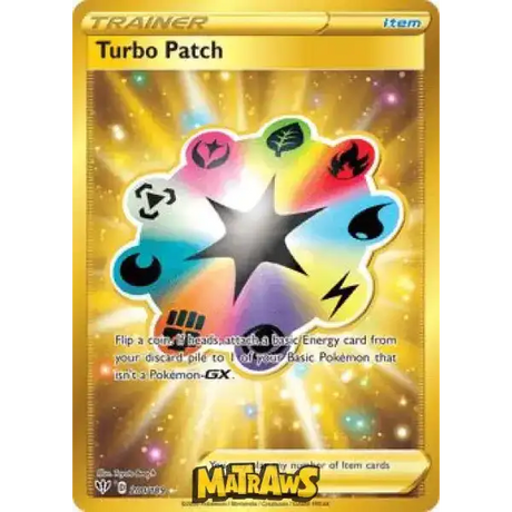 (200/189) Turbo Patch - Gold Enkeltkort Darkness Ablaze 