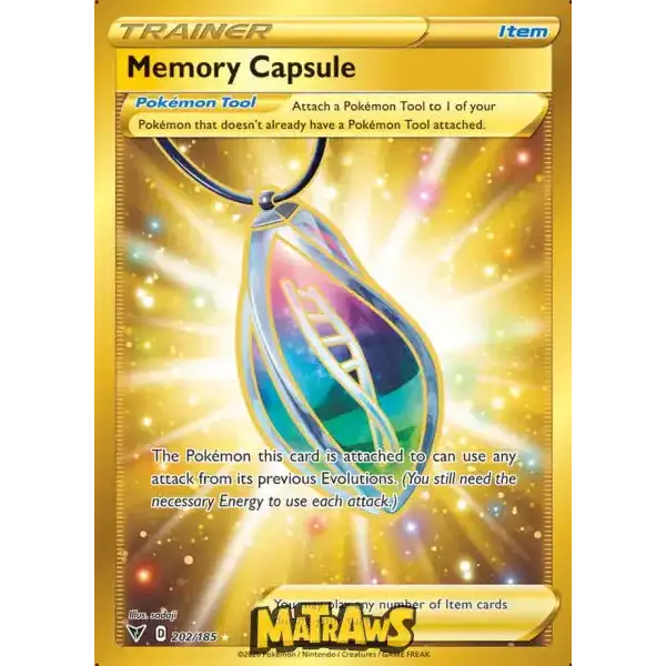 (202/185) Memory Capsule - Gold Enkeltkort Vivid Voltage 