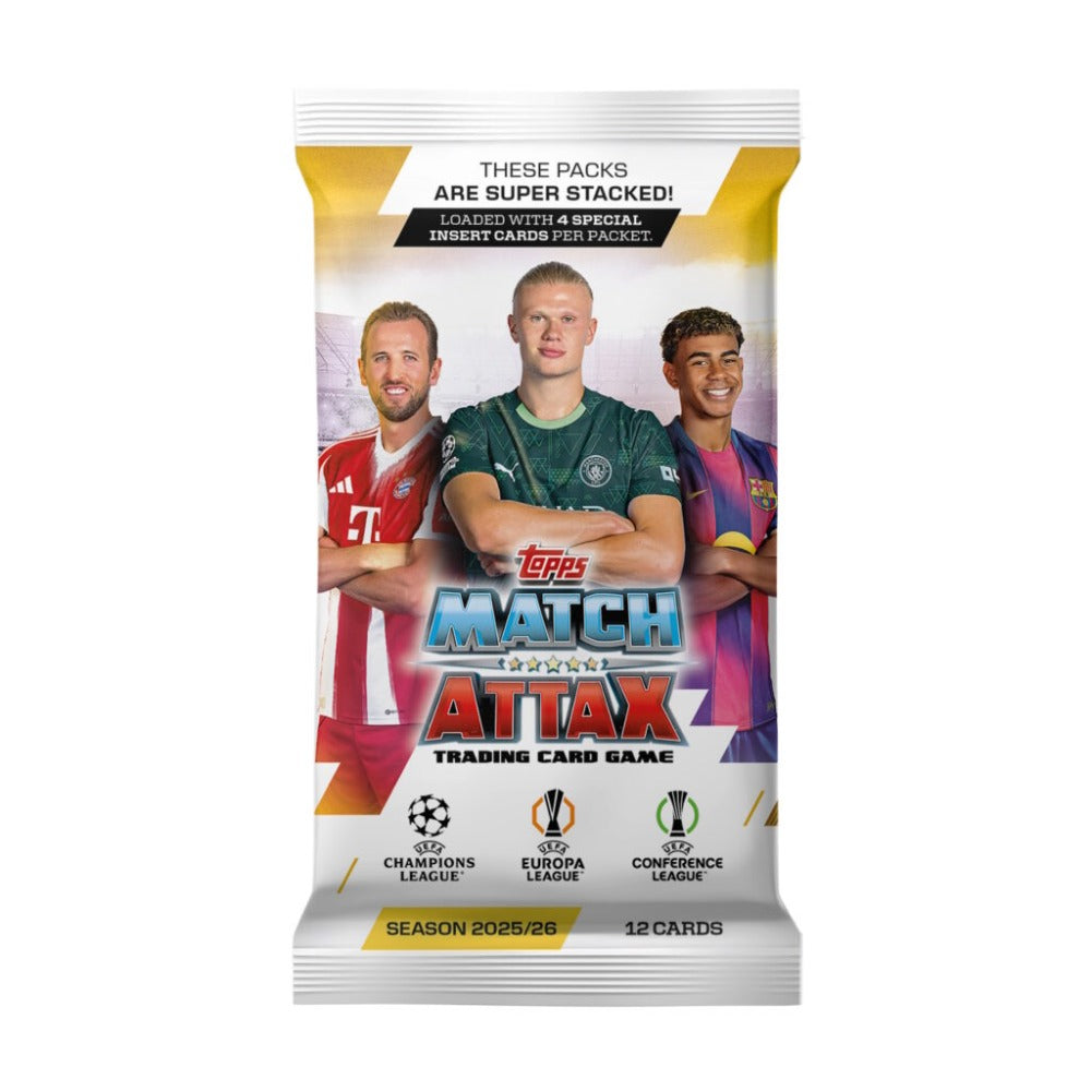 Topps Match Attax Champions League 2025-26 Booster Pack Kortspil
