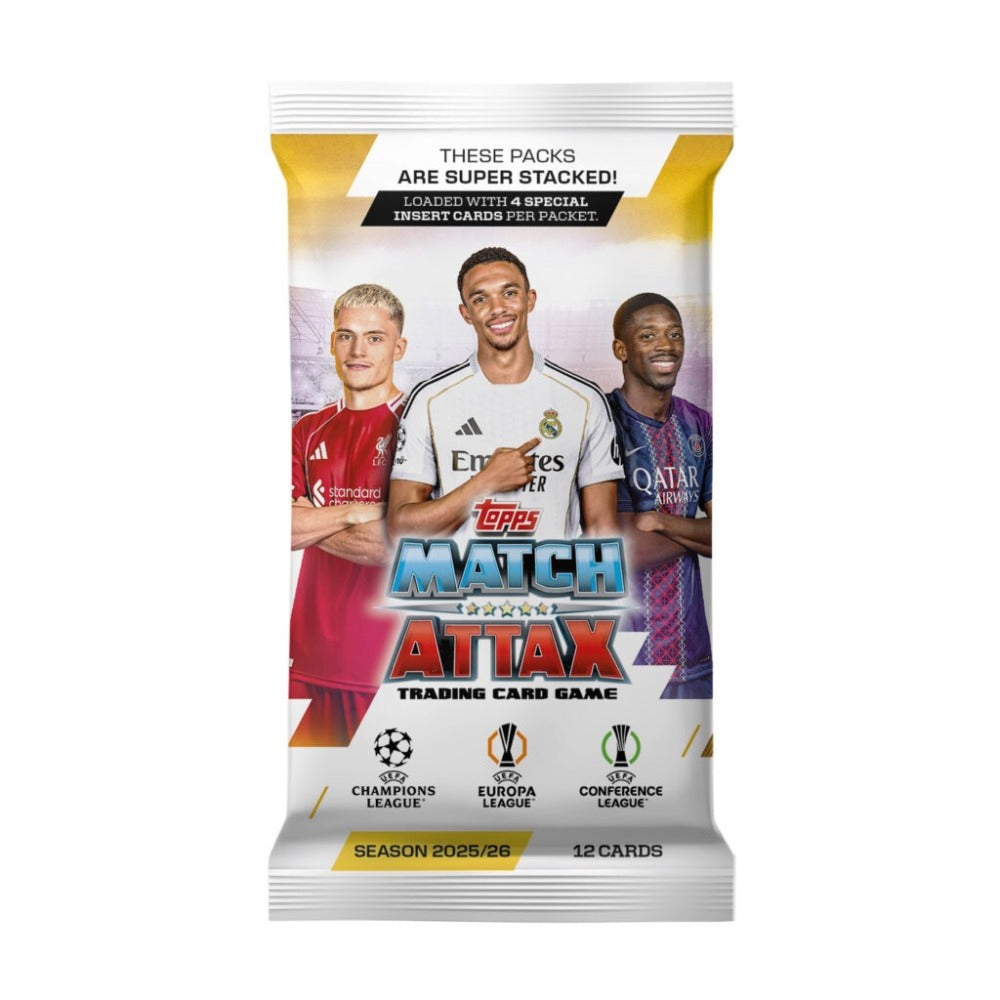 Topps Match Attax Champions League 2025-26 Booster Pack Kortspil