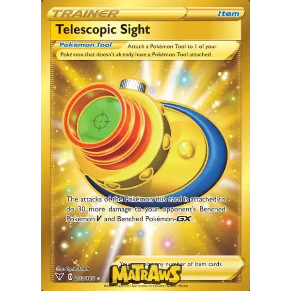 (203/185) Telescopic Sight - Gold Enkeltkort Vivid Voltage 