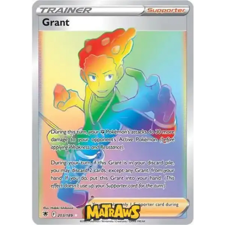 (203/189) Grant - Rainbow Enkeltkort Astral Radiance 