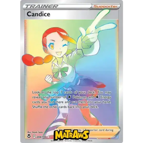 (204/195) Candice - Rainbow Enkeltkort Silver Tempest 