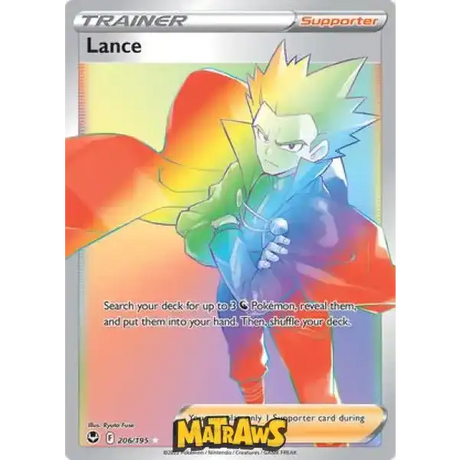 (206/195) Lance - Rainbow Enkeltkort Silver Tempest 