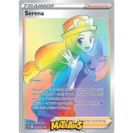 (207/195) Serena - Rainbow Enkeltkort Silver Tempest 