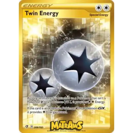 (209/192) Twin Energy - Gold Enkeltkort Rebel Clash 