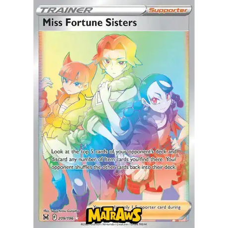 (209/196) Miss Fortune Sisters - Rainbow Enkeltkort Lost Origin 