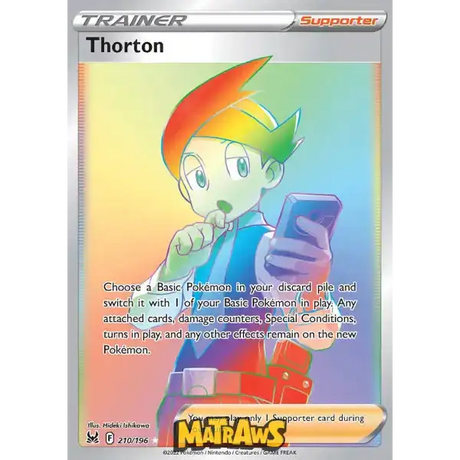 (210/188) Thorton - Rainbow Enkeltkort Lost Origin 