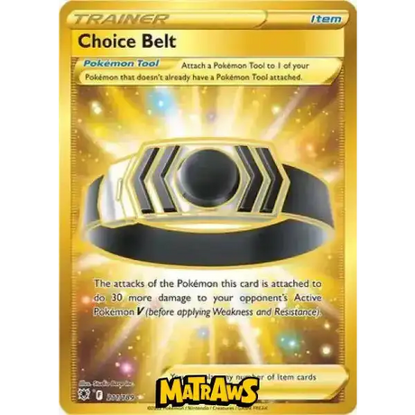 (211/189) Choice Belt - Gold Enkeltkort Astral Radiance 