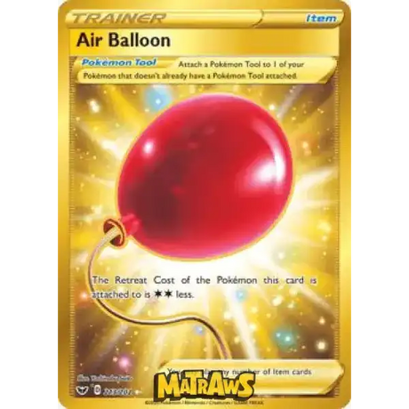 (213/202) Air Balloon - Gold Enkeltkort Sword & Shield 