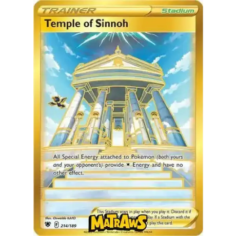 (214/189) Temple of Sinnoh - Gold Enkeltkort Astral Radiance 