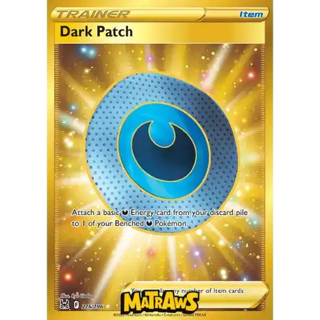 (216/196) Dark Patch - Gold Enkeltkort Lost Origin 