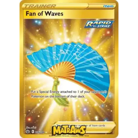 (226/198) Fan of Waves - Gold Enkeltkort Chilling Reign 