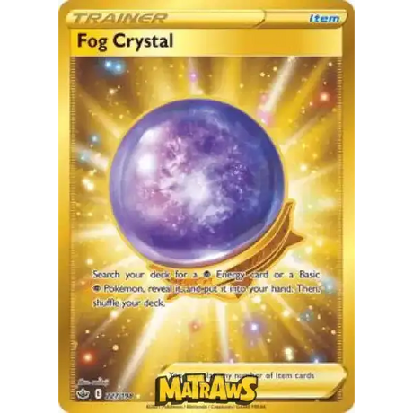 (227/198) Fog Crystal - Gold Enkeltkort Chilling Reign 