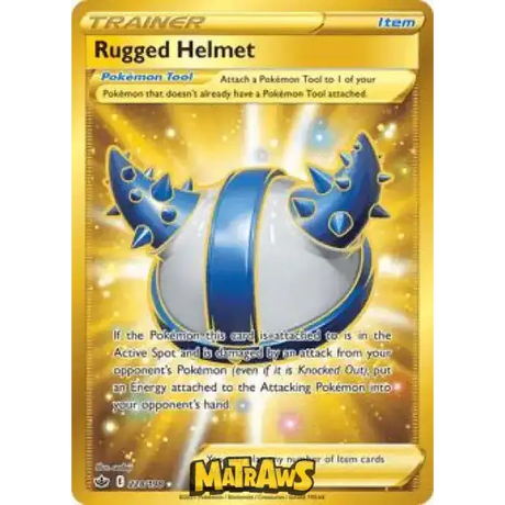(228/198) Rugged Helmet - Gold Enkeltkort Chilling Reign 