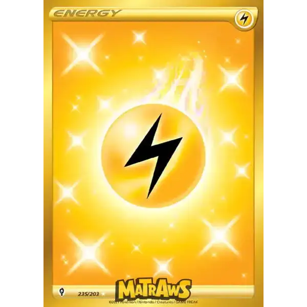 (235/203) Lightning Energy - Gold Enkeltkort Evolving Skies 