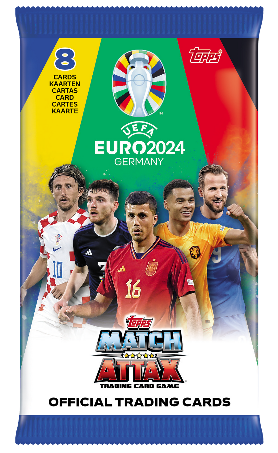 Topps: Match Attax Fodboldkort - EURO 2024 - Booster Pakke