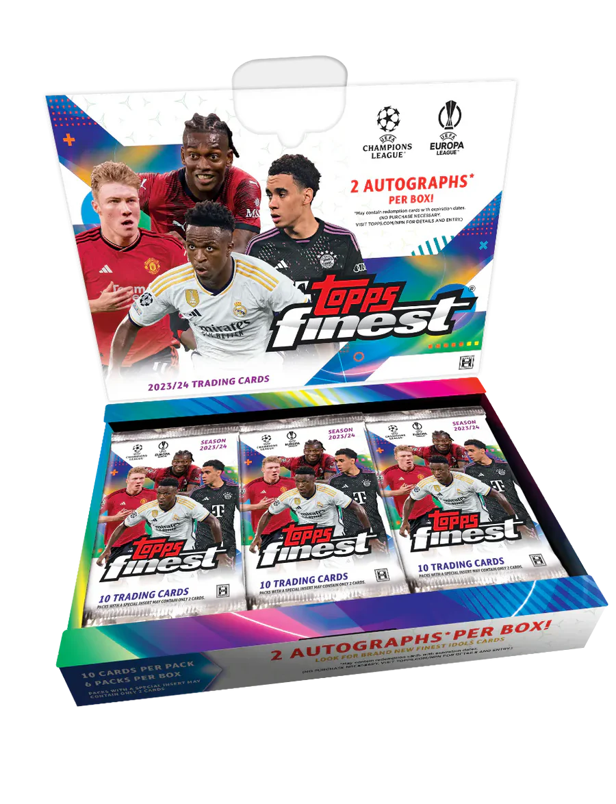 Topps Fodboldkort Finest UEFA Champions League 2023/24 Hobby Box Kortspil