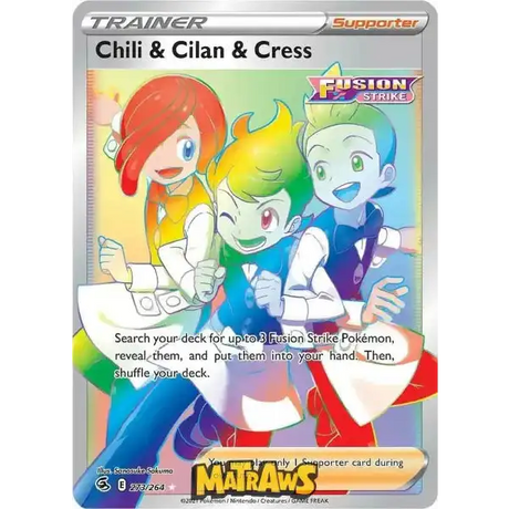 (273/264) Chili & Cilan & Cress - Rainbow Enkeltkort Fusion Strike 