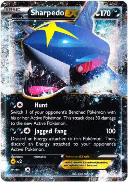 Sharpedo EX⁣ - Primal Clash⁣ (Ultra Rare)⁣ [91]