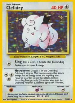 Clefairy⁣ - Base Set⁣ (Holo Rare)⁣ [5]