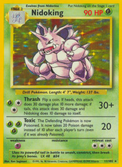 Nidoking⁣ - Base Set⁣ (Holo Rare)⁣ [11]