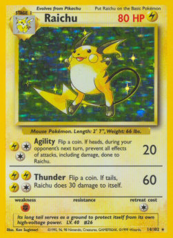 Raichu⁣ - Base Set⁣ (Holo Rare)⁣ [14]