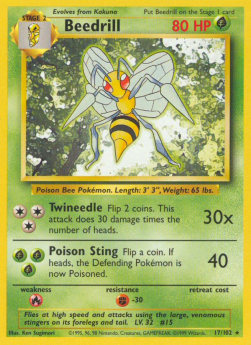 Beedrill⁣ - Base Set⁣ (Rare)⁣ [17]