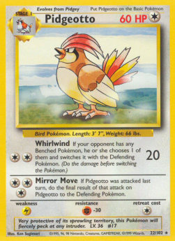 Pidgeotto⁣ - Base Set⁣ (Rare)⁣ [22]