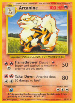 Arcanine⁣ - Base Set⁣ (Uncommon)⁣ [23]