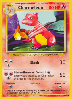 Charmeleon⁣ - Base Set⁣ (Uncommon)⁣ [24]