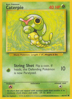 Caterpie⁣ - Base Set⁣ (Common)⁣ [45]