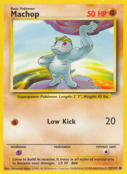 Machop⁣ - Base Set⁣ (Common)⁣ [52]