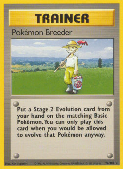 Pokémon Breeder⁣ - Base Set⁣ (Rare)⁣ [76]