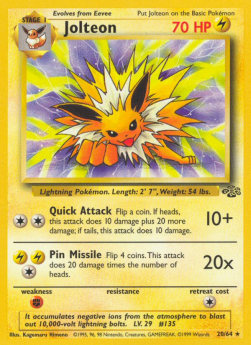 Jolteon⁣ - Jungle⁣ (Rare)⁣ [20]