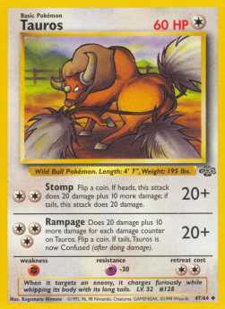 Tauros⁣ - Jungle⁣ (Uncommon)⁣ [47]