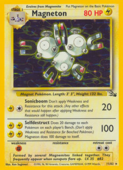 Magneton⁣ - Fossil⁣ (Holo Rare)⁣ [11]