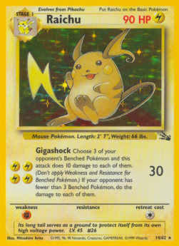 Raichu⁣ - Fossil⁣ (Holo Rare)⁣ [14]