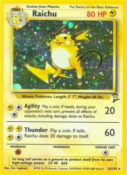 Raichu - Base Set 2 (Holo Rare) [B2-16]