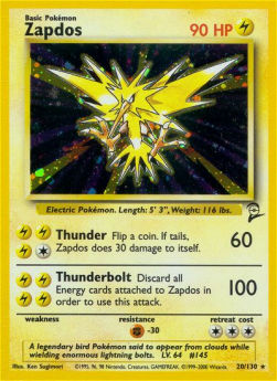 Zapdos - Base Set 2 (Holo Rare) [B2-20]