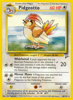 Pidgeotto⁣ - Base Set 2⁣ (Rare)⁣ [28]