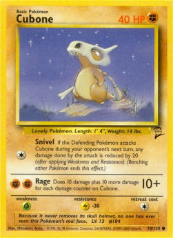 Cubone⁣ - Base Set 2⁣ (Common)⁣ [70]