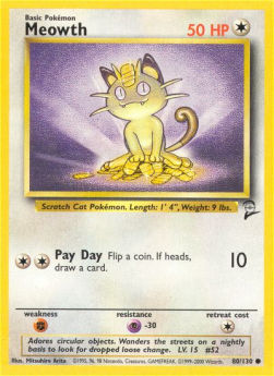 Meowth⁣ - Base Set 2⁣ (Common)⁣ [80]