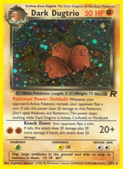 Dark Dugtrio⁣ - Team Rocket⁣ (Holo Rare)⁣ [6]