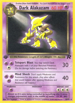 Dark Alakazam⁣ - Team Rocket⁣ (Rare)⁣ [18]