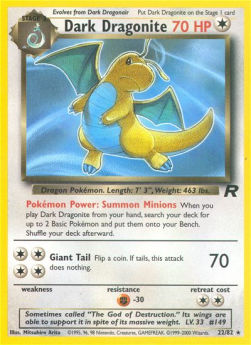 Dark Dragonite⁣ - Team Rocket⁣ (Rare)⁣ [22]